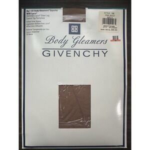 Givenchy Body Gleamers Pantyhose PINK GOLD Size D - 15 Denier - Control Top NEW